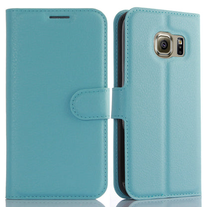 Litchi Texture Wallet Leather Cover Protector for Samsung Galaxy S7 Multiple Colors Cell Phone Accessory
