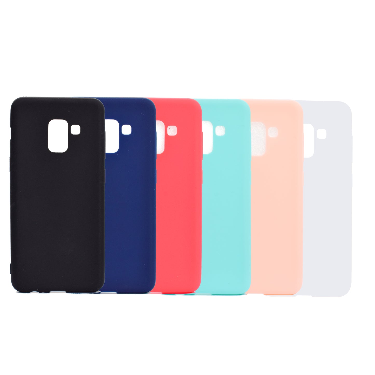 Solid Color Matte Soft TPU Phone Case for Samsung Galaxy A8 (2018)