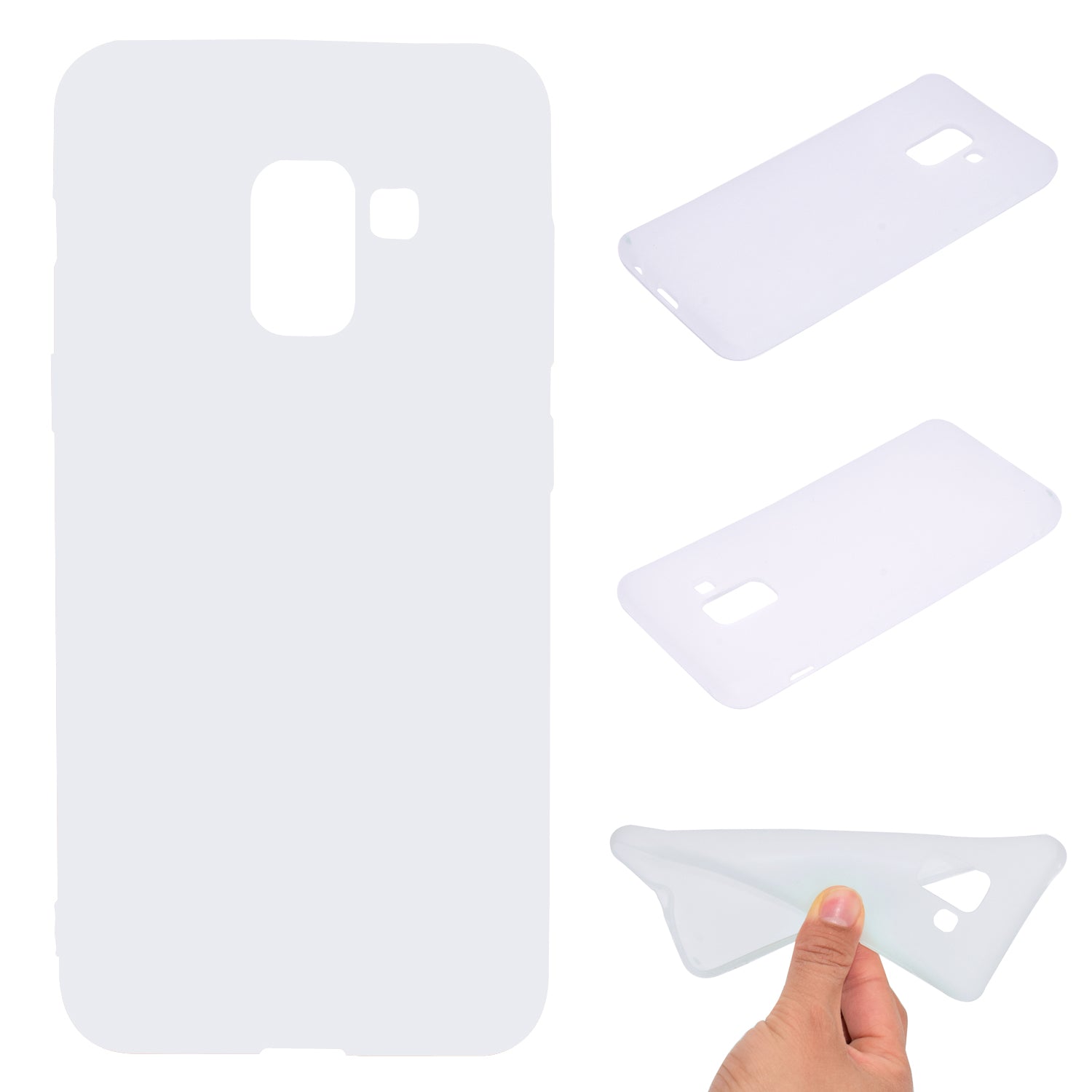 Solid Color Matte Soft TPU Phone Case for Samsung Galaxy A8 (2018)