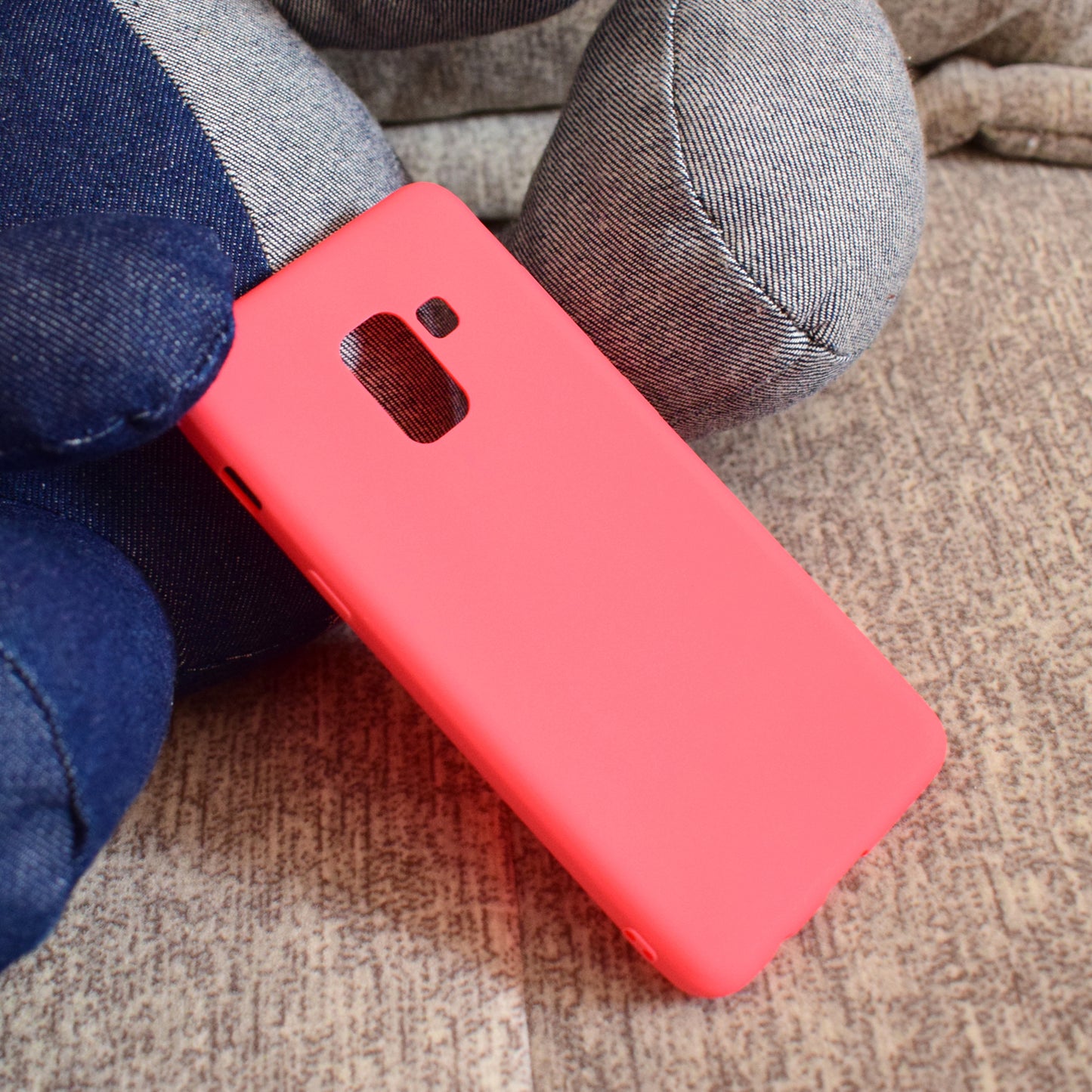 Solid Color Matte Soft TPU Phone Case for Samsung Galaxy A8 (2018)