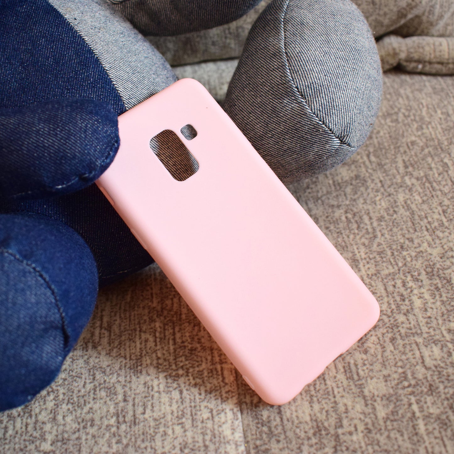 Solid Color Matte Soft TPU Phone Case for Samsung Galaxy A8 (2018)
