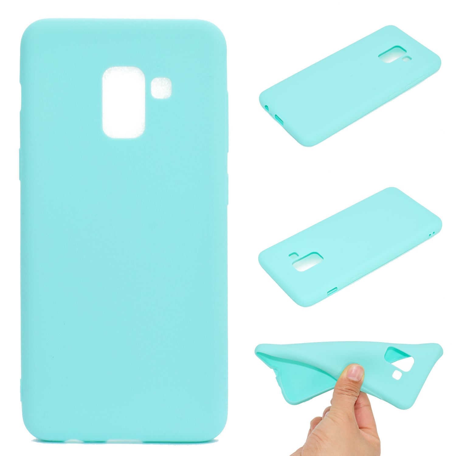 Solid Color Matte Soft TPU Phone Case for Samsung Galaxy A8 (2018)