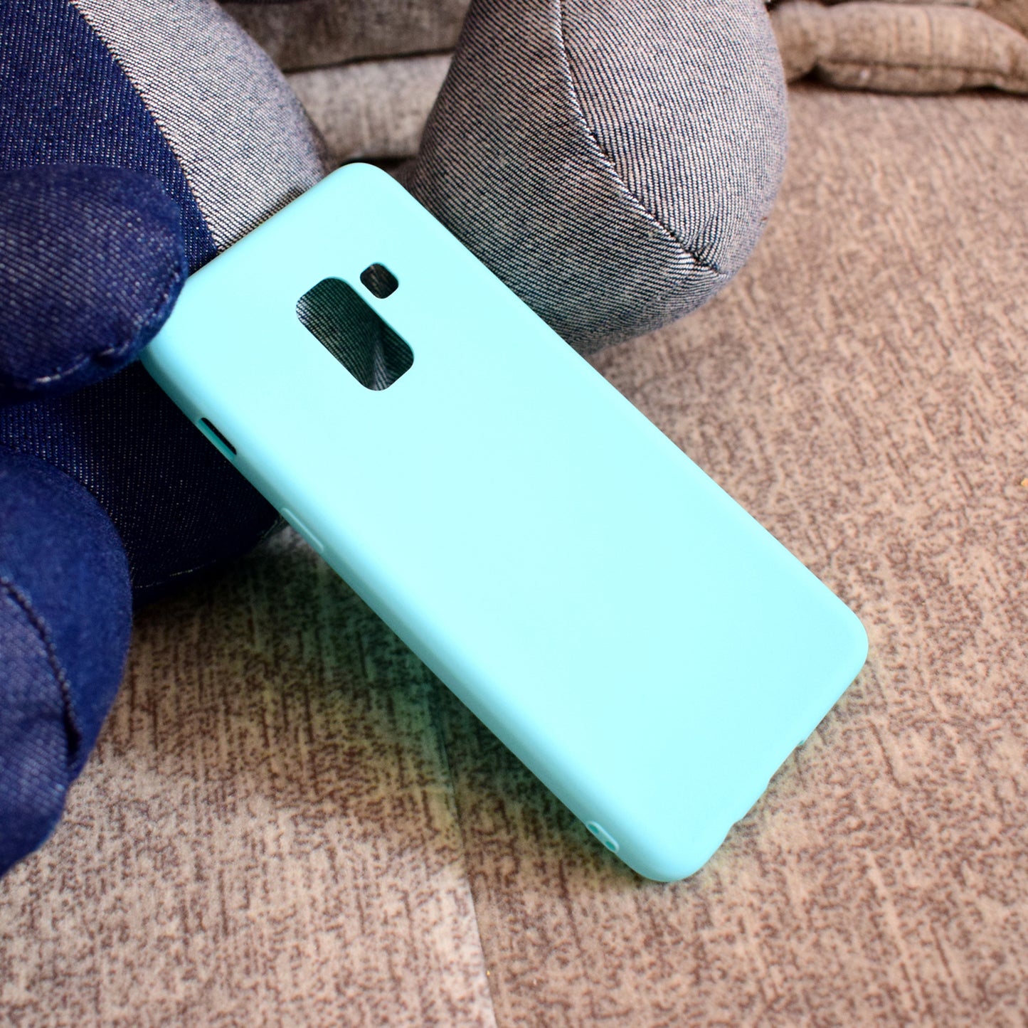 Solid Color Matte Soft TPU Phone Case for Samsung Galaxy A8 (2018)