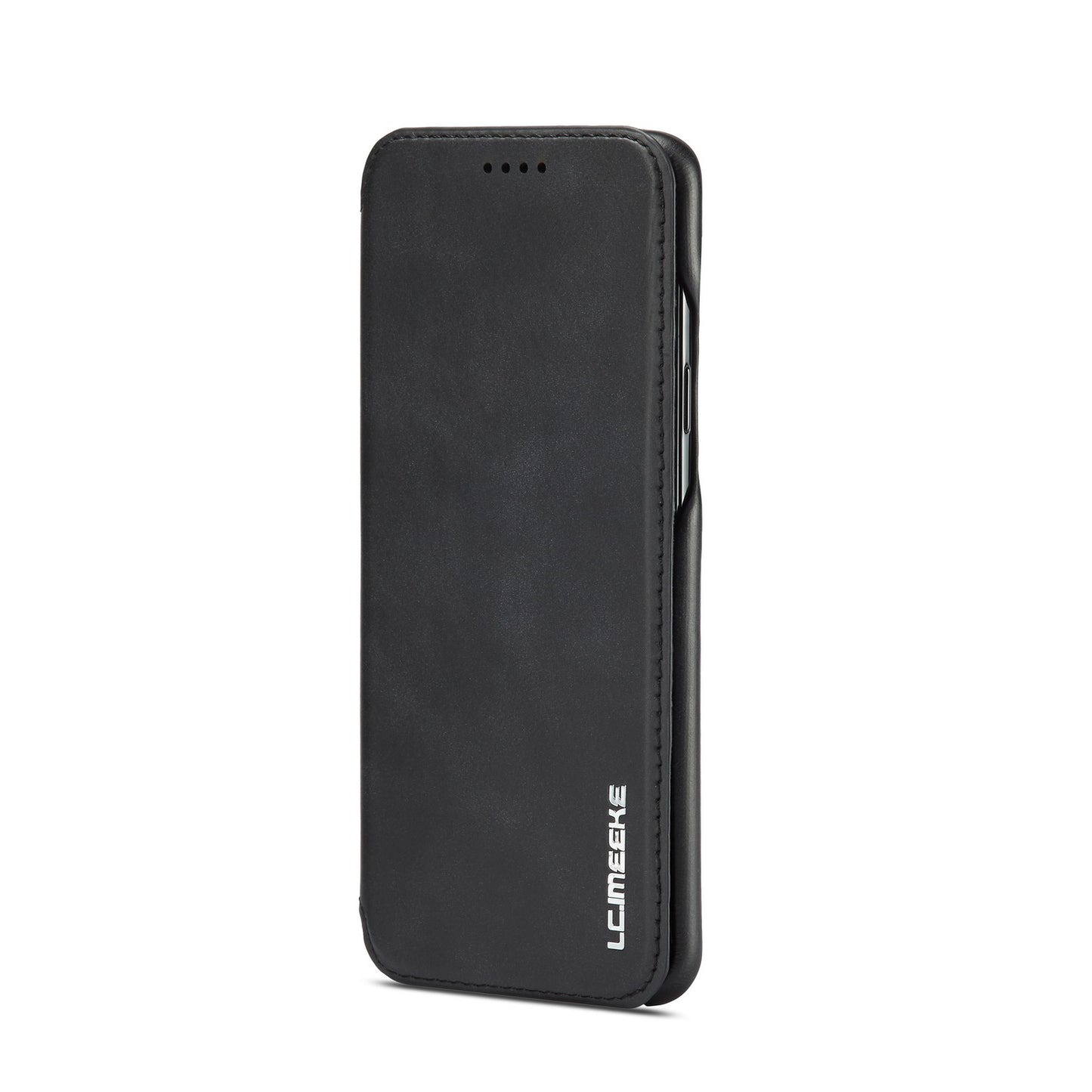 LC.IMEEKE for Samsung Galaxy S9+ G965 Vintage Style Leather Card Holder Protection Phone Case with Stand