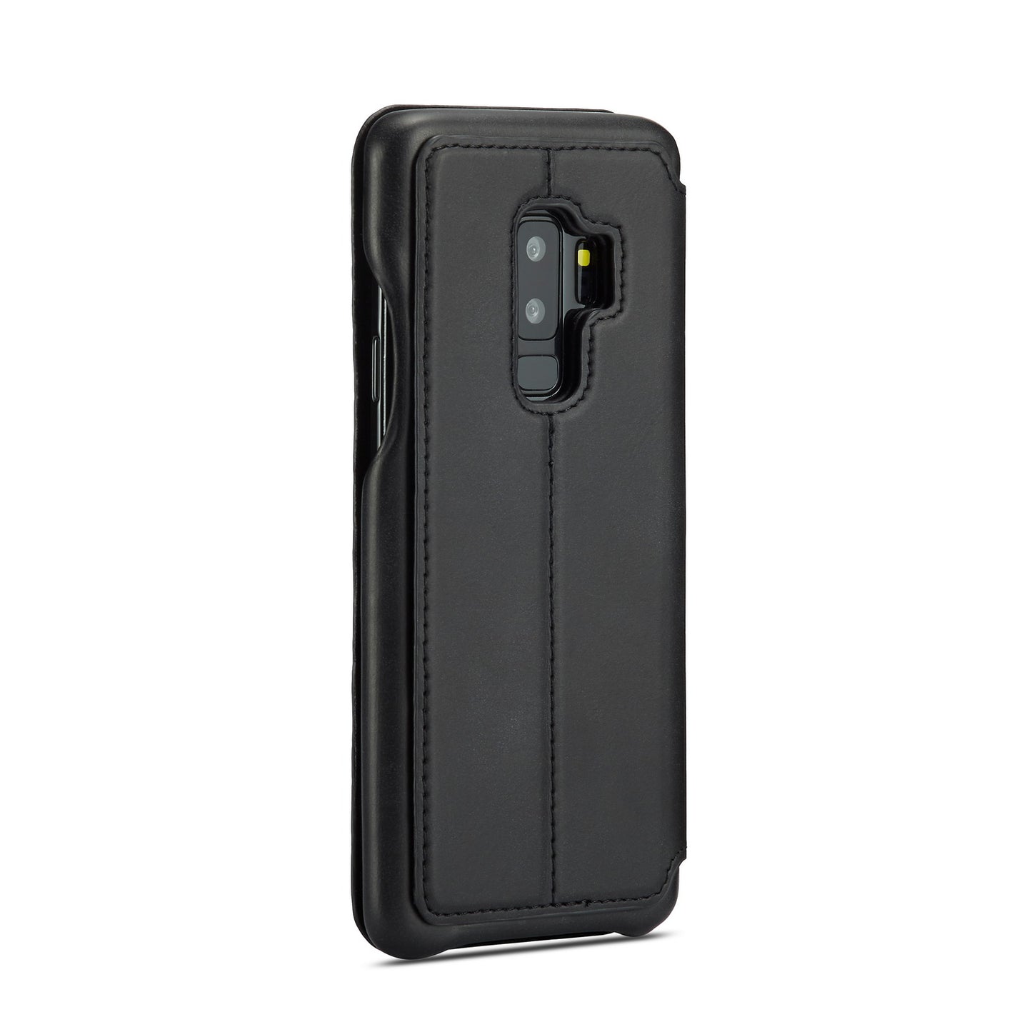 LC.IMEEKE for Samsung Galaxy S9+ G965 Vintage Style Leather Card Holder Protection Phone Case with Stand