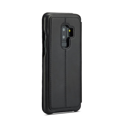 LC.IMEEKE for Samsung Galaxy S9+ G965 Vintage Style Leather Card Holder Protection Phone Case with Stand
