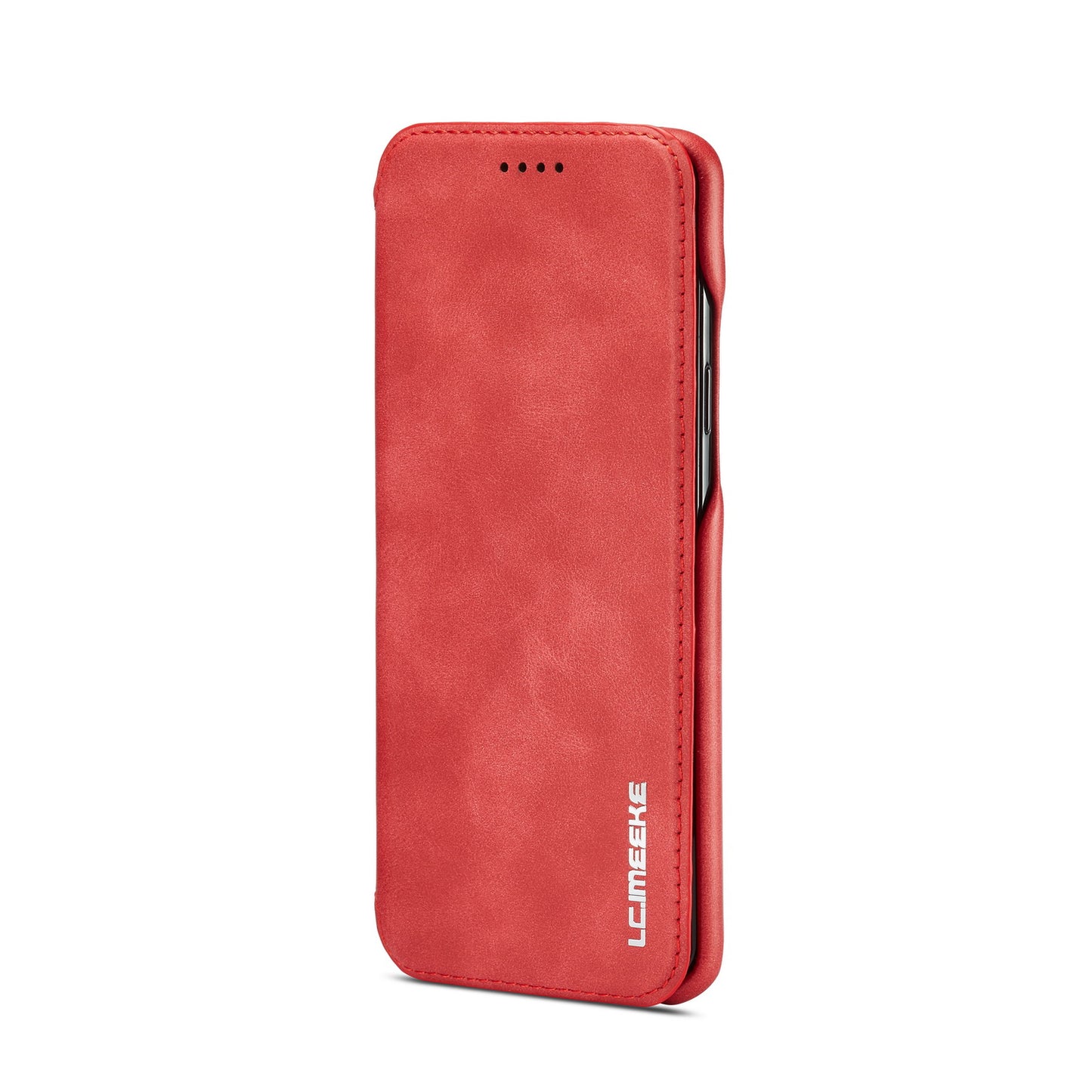 LC.IMEEKE for Samsung Galaxy S9+ G965 Vintage Style Leather Card Holder Protection Phone Case with Stand