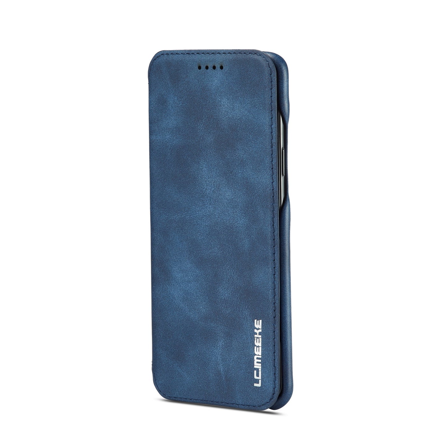 LC.IMEEKE for Samsung Galaxy S9+ G965 Vintage Style Leather Card Holder Protection Phone Case with Stand
