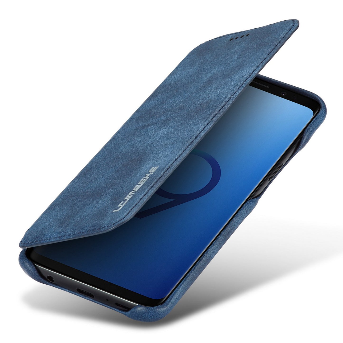 LC.IMEEKE for Samsung Galaxy S9 G960 Retro Style Leather Card Holder Stand Mobile Phone Cover Shell