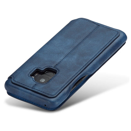 LC.IMEEKE for Samsung Galaxy S9 G960 Retro Style Leather Card Holder Stand Mobile Phone Cover Shell