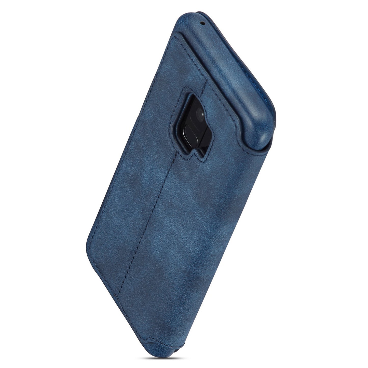 LC.IMEEKE for Samsung Galaxy S9 G960 Retro Style Leather Card Holder Stand Mobile Phone Cover Shell