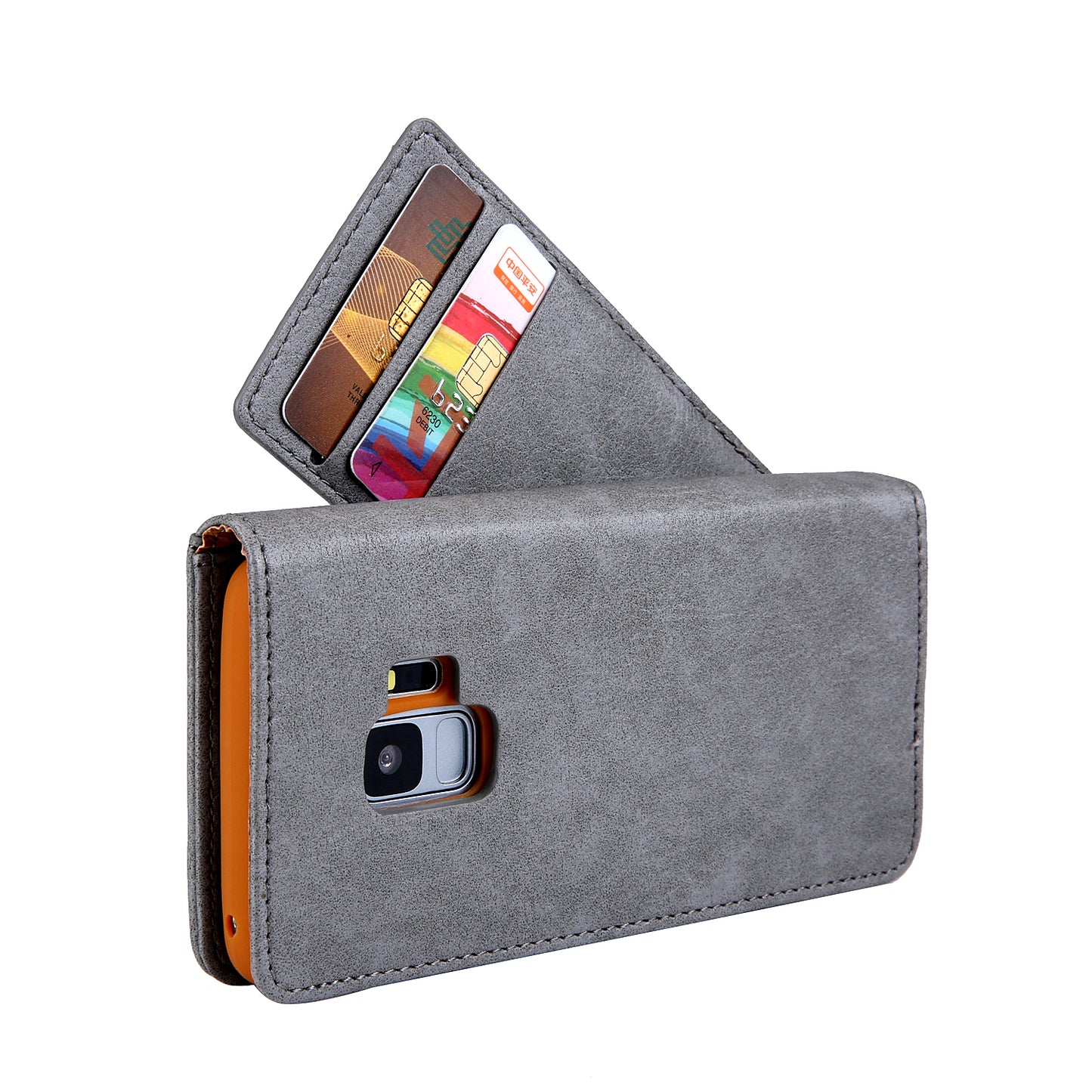 CMAI2 PU Leather Card Slots Mobile Casing for Samsung Galaxy S9 G960