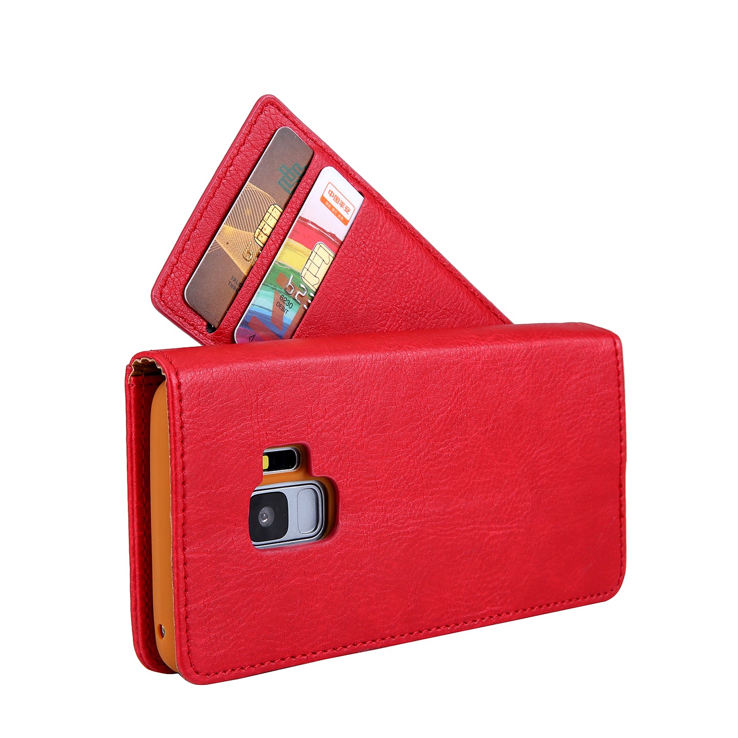 CMAI2 PU Leather Card Slots Mobile Casing for Samsung Galaxy S9 G960