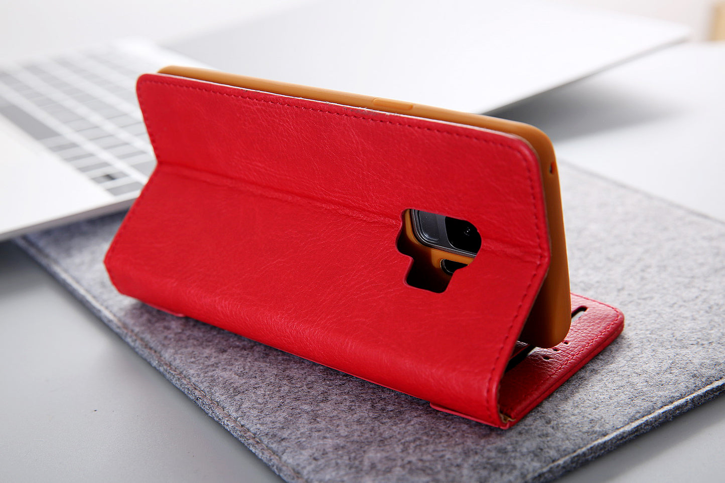 CMAI2 PU Leather Card Slots Mobile Casing for Samsung Galaxy S9 G960