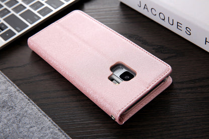 CMAI2 PU Leather Auto-absorbed Folio Cover with Card Slots  for Samsung Galaxy S9 G960