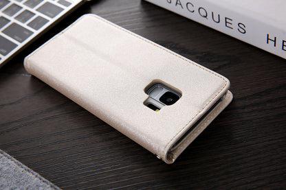 CMAI2 PU Leather Auto-absorbed Folio Cover with Card Slots  for Samsung Galaxy S9 G960
