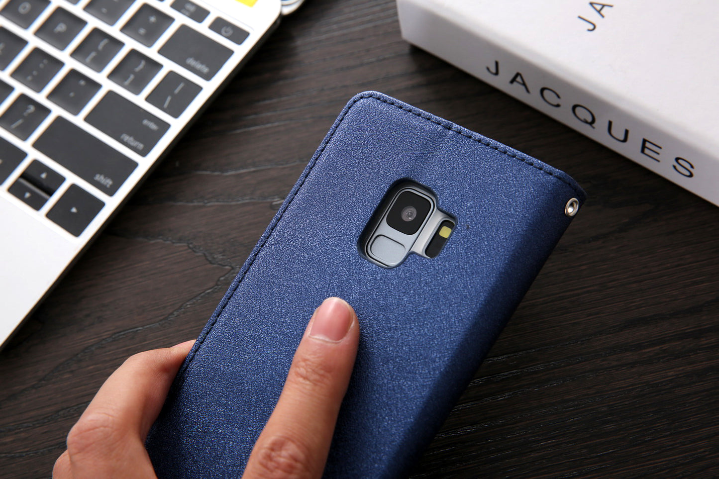 CMAI2 PU Leather Auto-absorbed Folio Cover with Card Slots  for Samsung Galaxy S9 G960