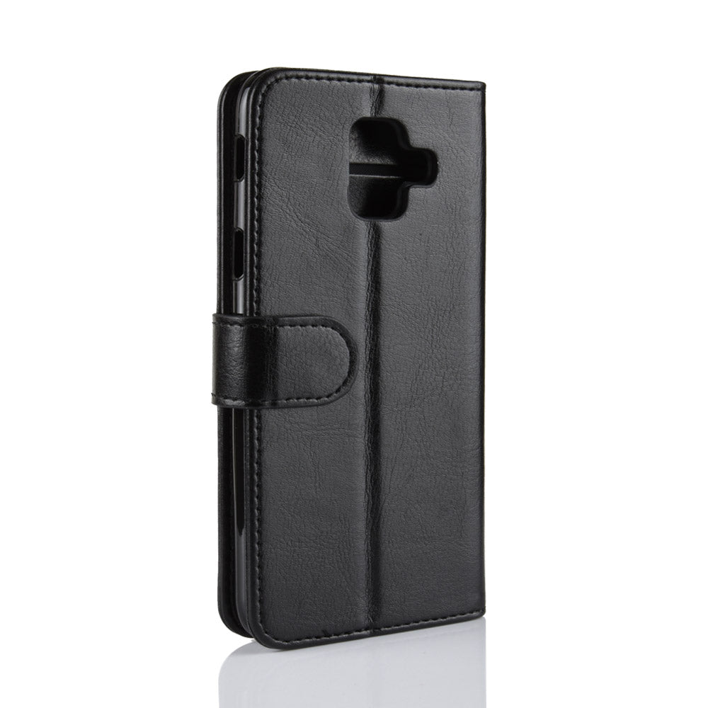 Crazy Horse PU Leather Protection Mobile Phone Shell for Samsung Galaxy A6 (2018)
