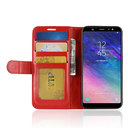 Crazy Horse PU Leather Protection Mobile Phone Shell for Samsung Galaxy A6 (2018)
