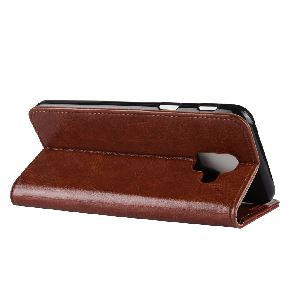 Crazy Horse PU Leather Protection Mobile Phone Shell for Samsung Galaxy A6 (2018)