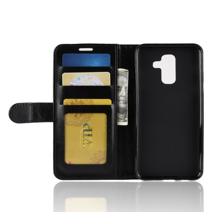 Crazy Horse PU Leather Wallet Phone Casing for Samsung Galaxy A6 Plus (2018) / A9 Star Lite