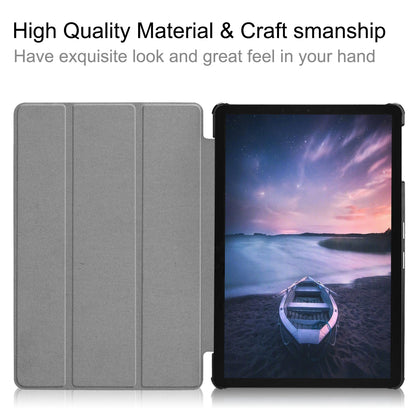 Tri-fold Stand PU Leather Smart Cover Accessory for Samsung Galaxy Tab S4 10.5 T830/T835