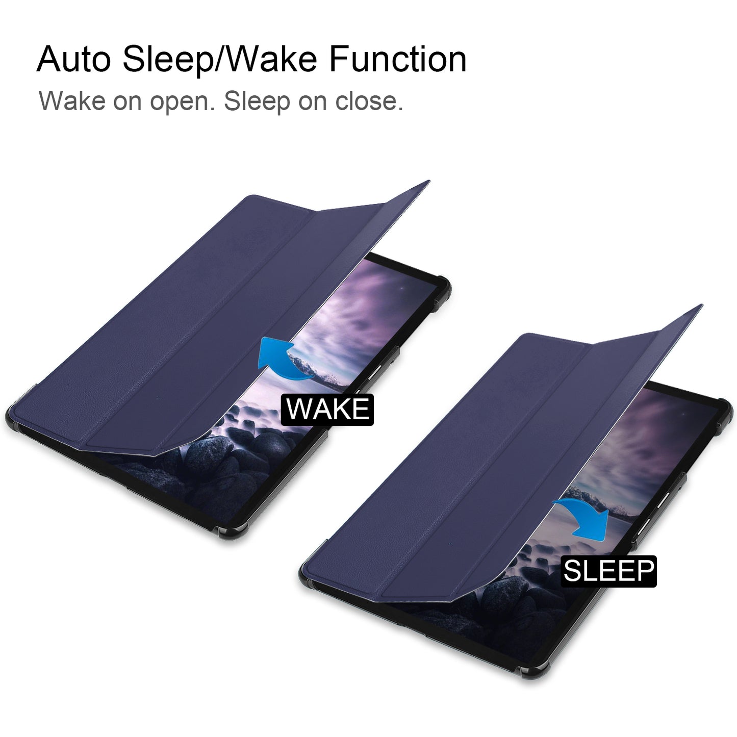 Tri-fold Stand PU Leather Smart Case for Samsung Galaxy Tab A 10.5 T595/T590