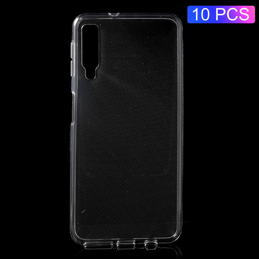 10PCS Clear TPU Case with Non-slip Inner for Samsung Galaxy A7 (2018)