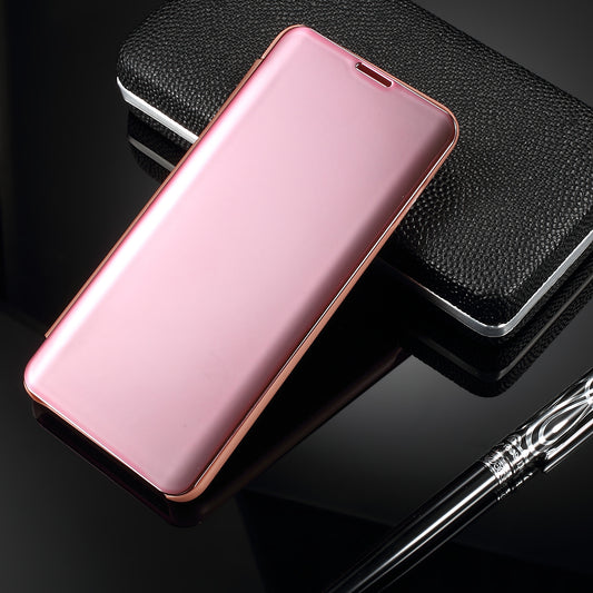 For Samsung Galaxy S10 [Electroplating Mirror Surface] View Window Leather Case