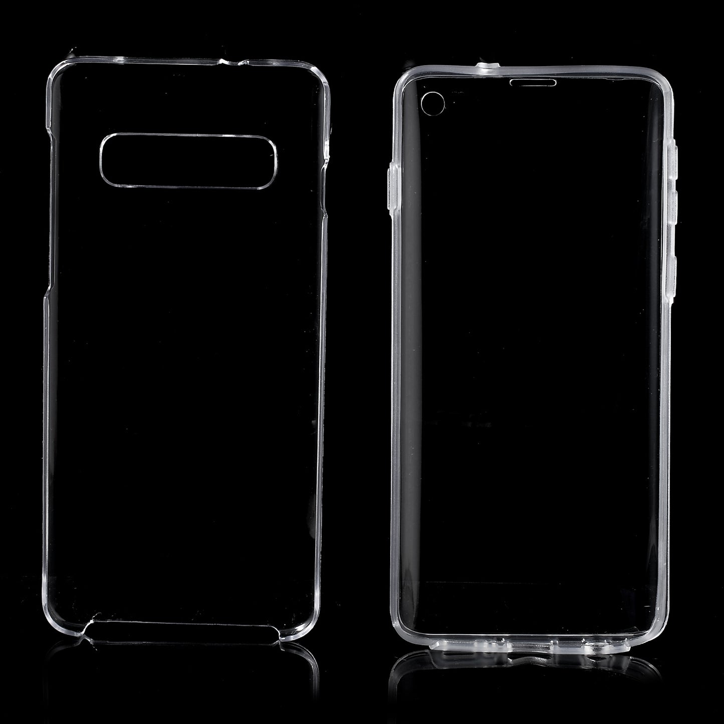2-Piece Touchable TPU + Acrylic Hybrid Cover [360 Degree Protection] for Samsung Galaxy S10
