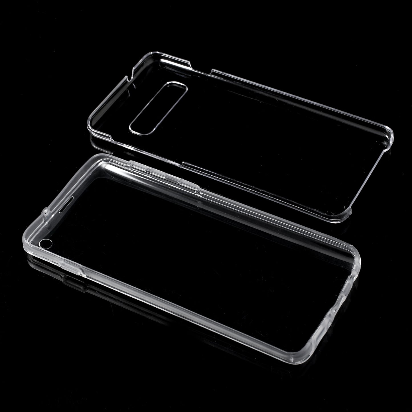 2-Piece Touchable TPU + Acrylic Hybrid Cover [360 Degree Protection] for Samsung Galaxy S10