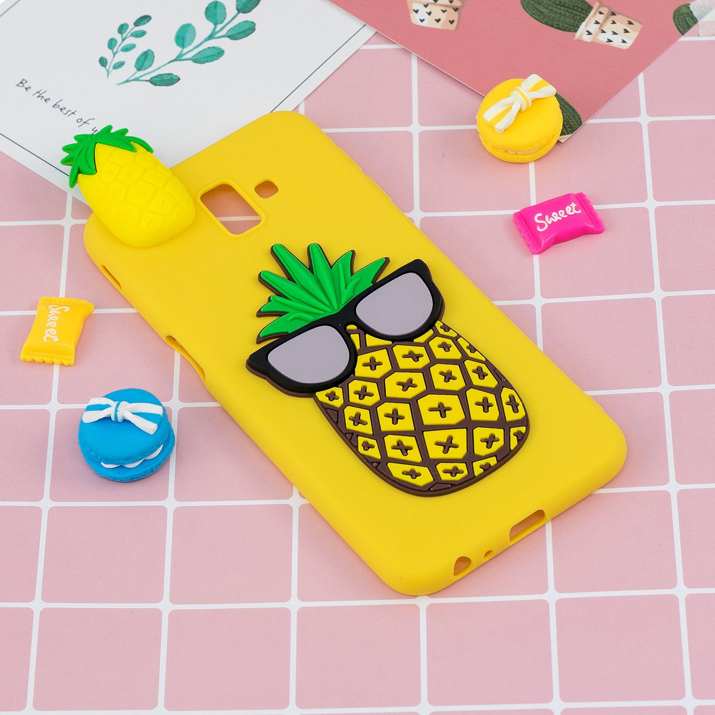 3D Cute Doll / Pattern Printing / TPU Phone Case for Samsung Galaxy J6 Plus J610F / J6 Prime