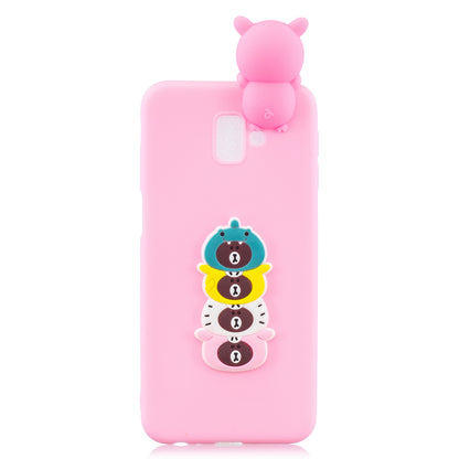3D Cute Doll / Pattern Printing / TPU Phone Case for Samsung Galaxy J6 Plus J610F / J6 Prime