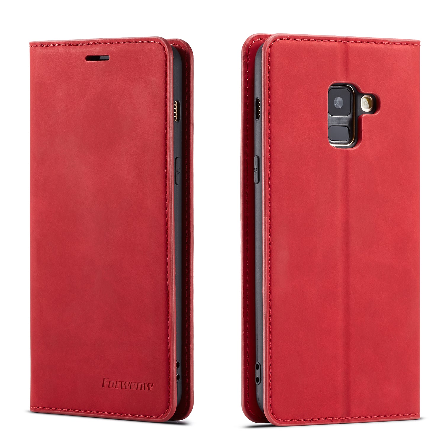 FORWENW Fantasy Series Silky Touch Leather Wallet Case for Samsung Galaxy A8 (2018)