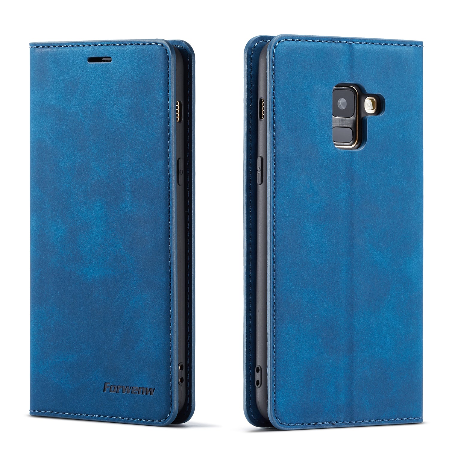 FORWENW Fantasy Series Silky Touch Leather Wallet Case for Samsung Galaxy A8 (2018)