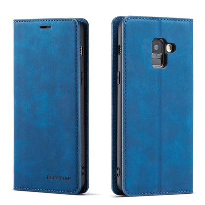 FORWENW Fantasy Series Silky Touch Leather Wallet Case for Samsung Galaxy A8 (2018)