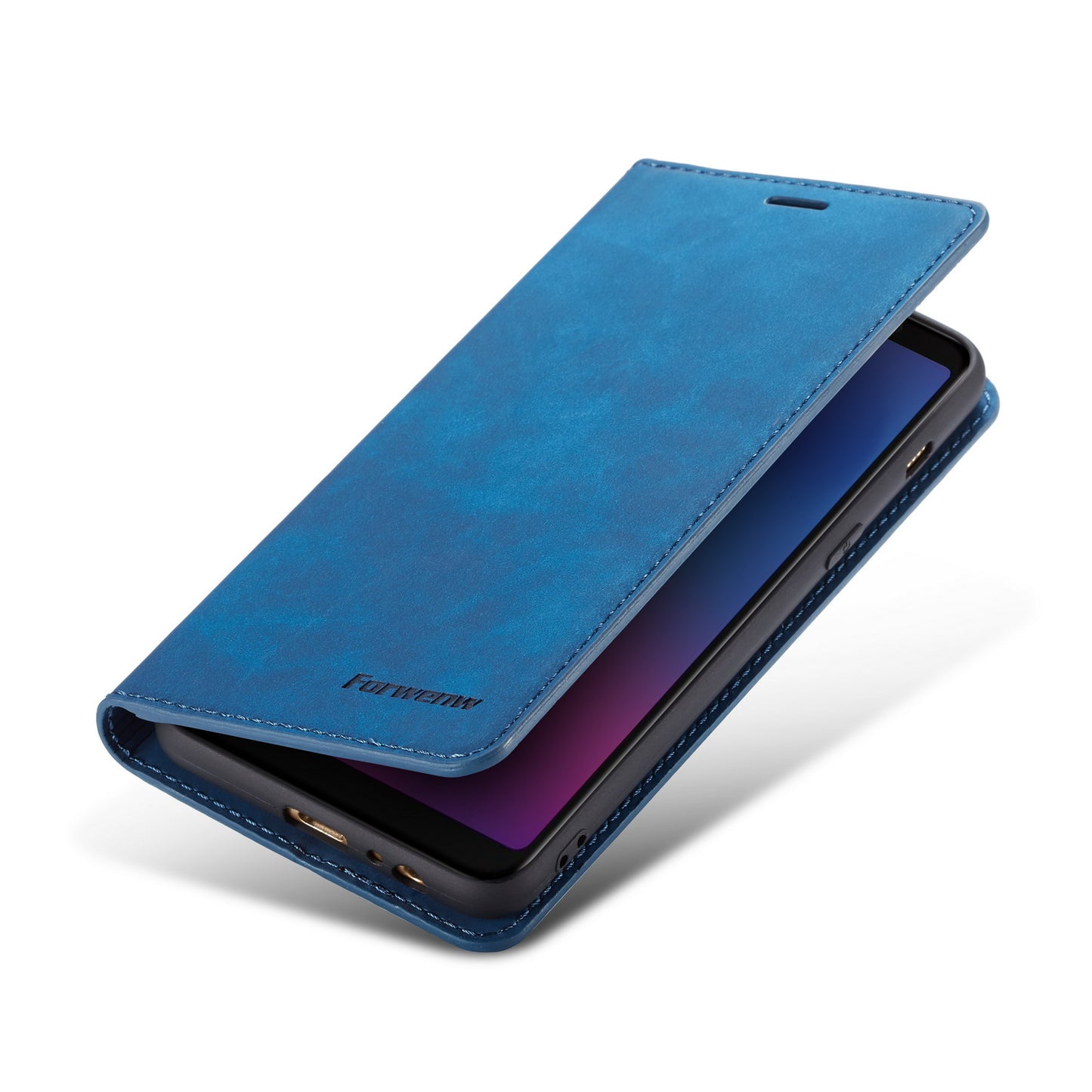 FORWENW Fantasy Series Silky Touch Leather Wallet Case for Samsung Galaxy A8 (2018)