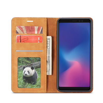 FORWENW Fantasy Series Silky Touch Leather Wallet Case for Samsung Galaxy A8 (2018)