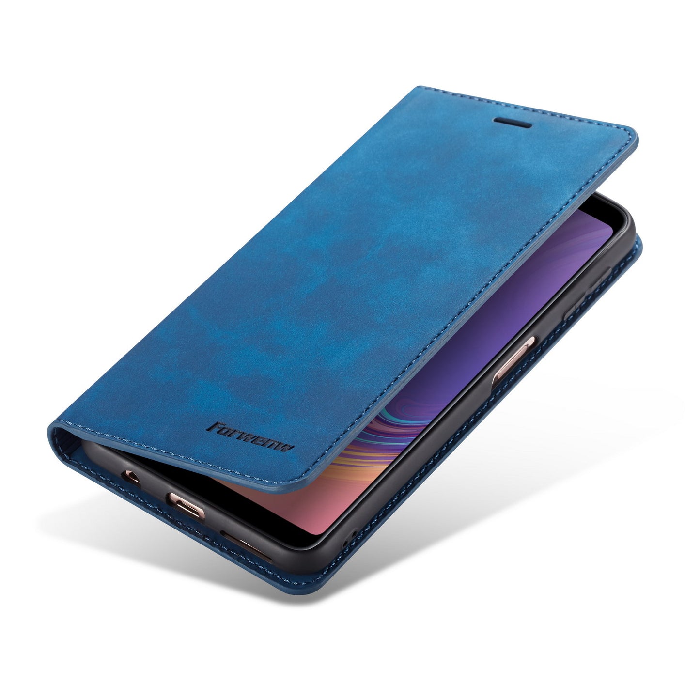 FORWENW Fantasy Series Silky Touch Leather Wallet Case for Samsung Galaxy A7 (2018)