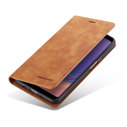 FORWENW Fantasy Series Silky Touch Leather Wallet Case for Samsung Galaxy A7 (2018)