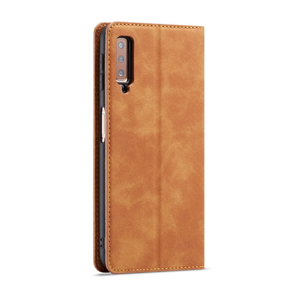 FORWENW Fantasy Series Silky Touch Leather Wallet Case for Samsung Galaxy A7 (2018)