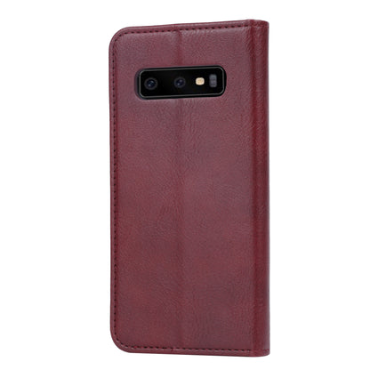PU Leather Auto-absorbed Stand Wallet Phone Case for Samsung Galaxy S10