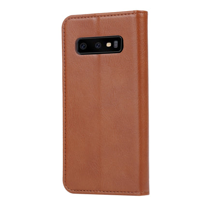 PU Leather Auto-absorbed Stand Wallet Phone Case for Samsung Galaxy S10