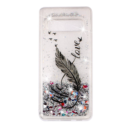 Dynamic Glitter Powder Sequins Patterned TPU Case for Samsung Galaxy S10