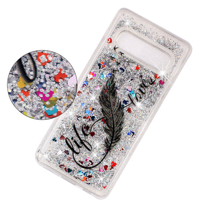 Dynamic Glitter Powder Sequins Patterned TPU Case for Samsung Galaxy S10