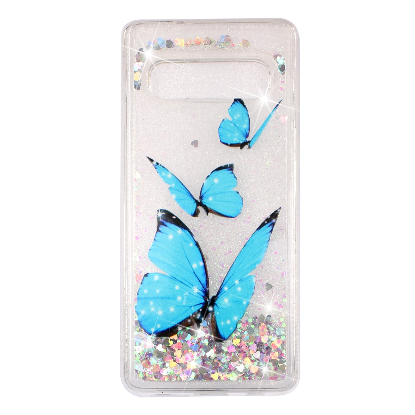 Dynamic Glitter Powder Sequins Patterned TPU Case for Samsung Galaxy S10