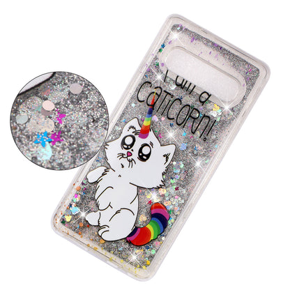 Dynamic Glitter Powder Sequins Patterned TPU Case for Samsung Galaxy S10