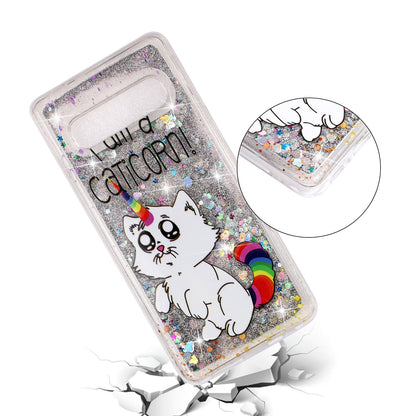 Dynamic Glitter Powder Sequins Patterned TPU Case for Samsung Galaxy S10