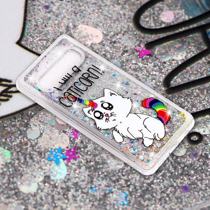 Dynamic Glitter Powder Sequins Patterned TPU Case for Samsung Galaxy S10