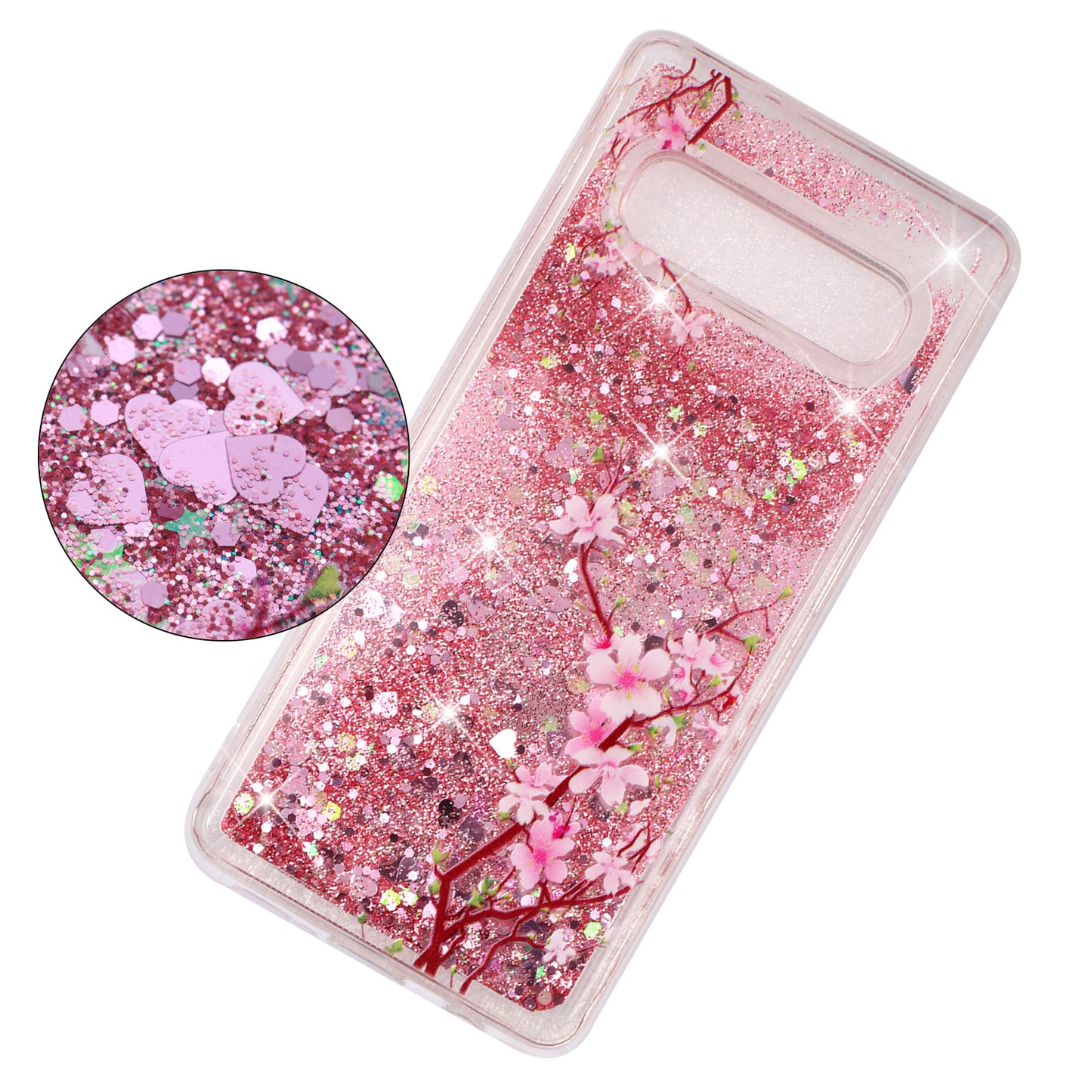 Dynamic Glitter Powder Sequins Patterned TPU Case for Samsung Galaxy S10